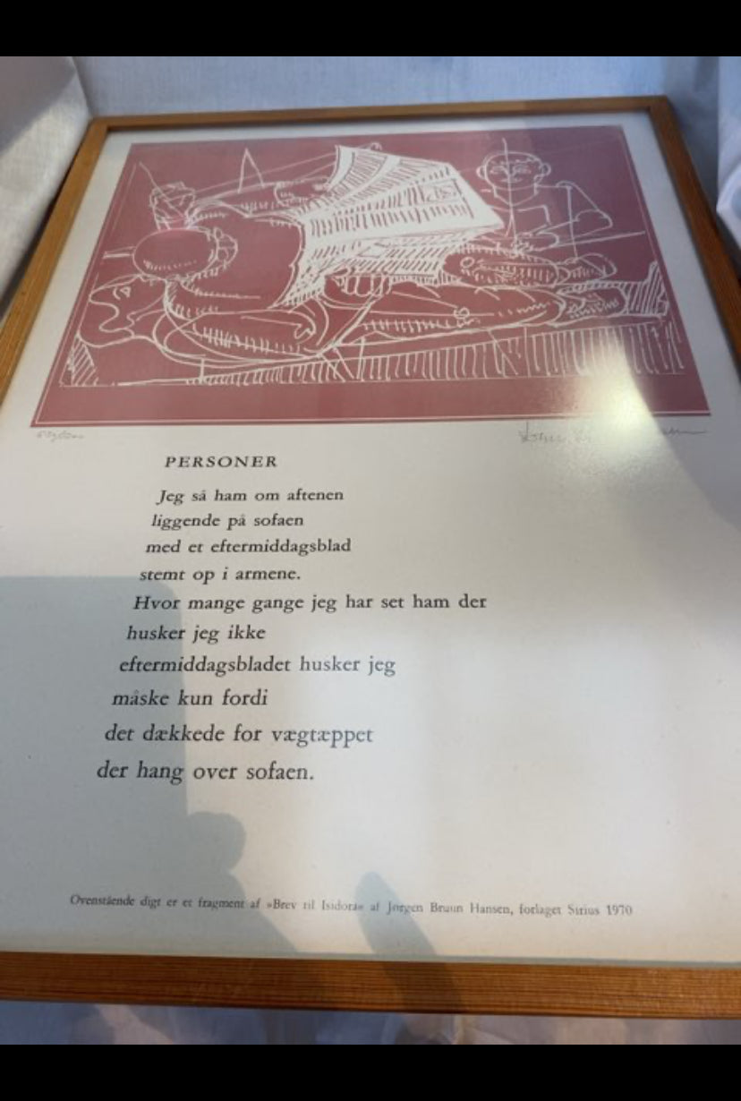 Dan sterup Hansen litografi